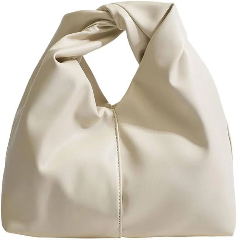 Clutch Purses for Women Cloud Bag Dumpling Bag Ruched Hobo Knotted Handbag Soft Pu Faux Leather Bag Y2k Purse Trendy
