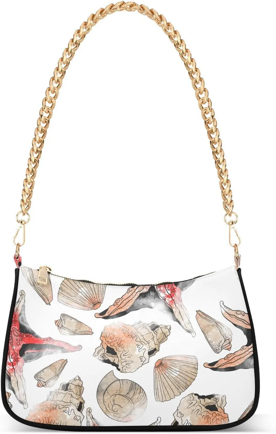Clutch Purses for Women Trendy Chain Tote Bag Shoulder Handbags Conch Design Graduation Gifts for Her, Multi3