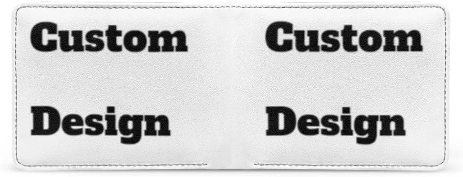 Coldinair Custom Wallet for Teen Boys Personalized Kids Boys Bifold Wallet Purse Leather Credit Card Cash Id Holder Cool Slim Bifold Small Coin Purses