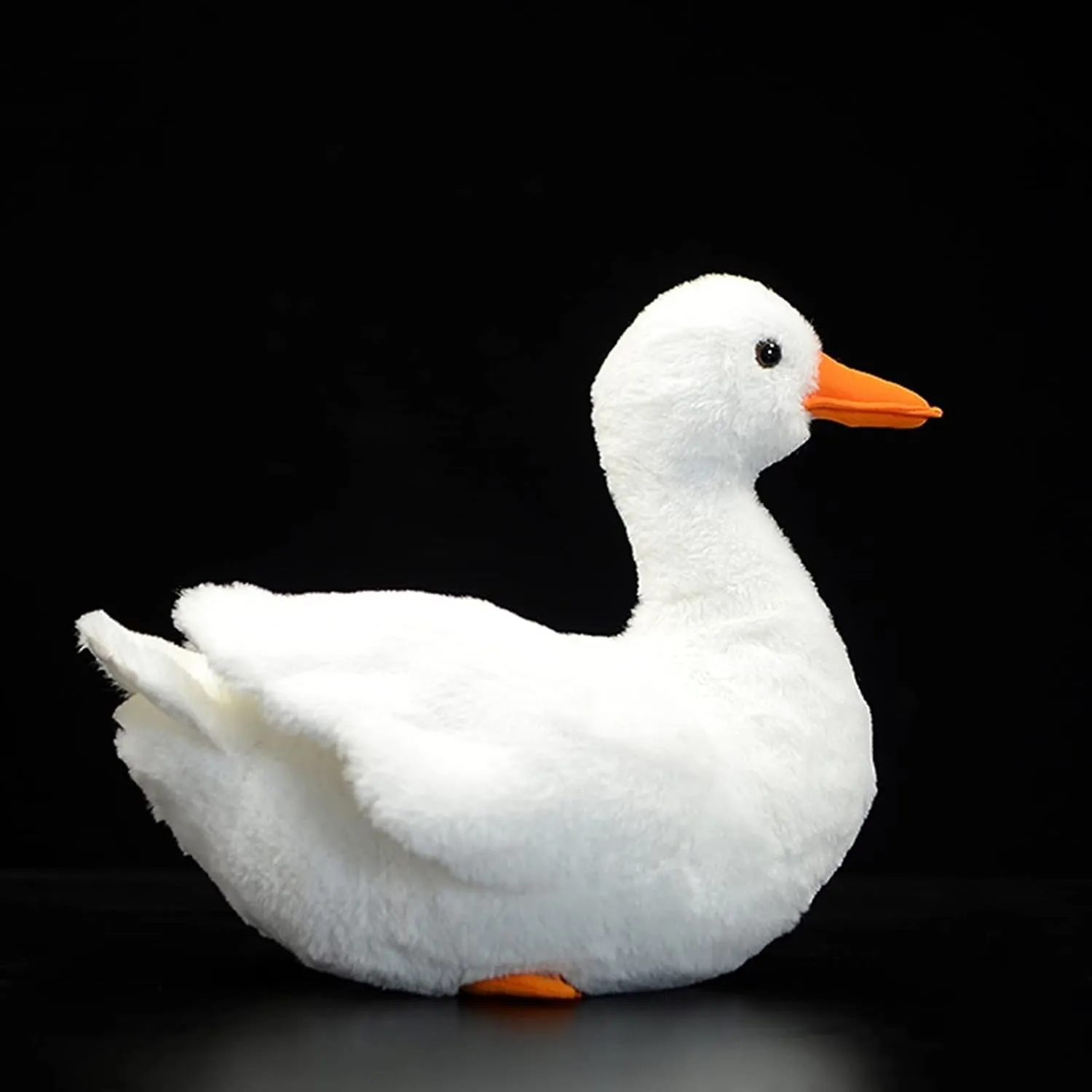 Cole Duck Plush, Simulation White Duck Stuffed Animals Toys, Cute 12 in Duck Plush Stuffed Animal Plushie Gifts for Kids