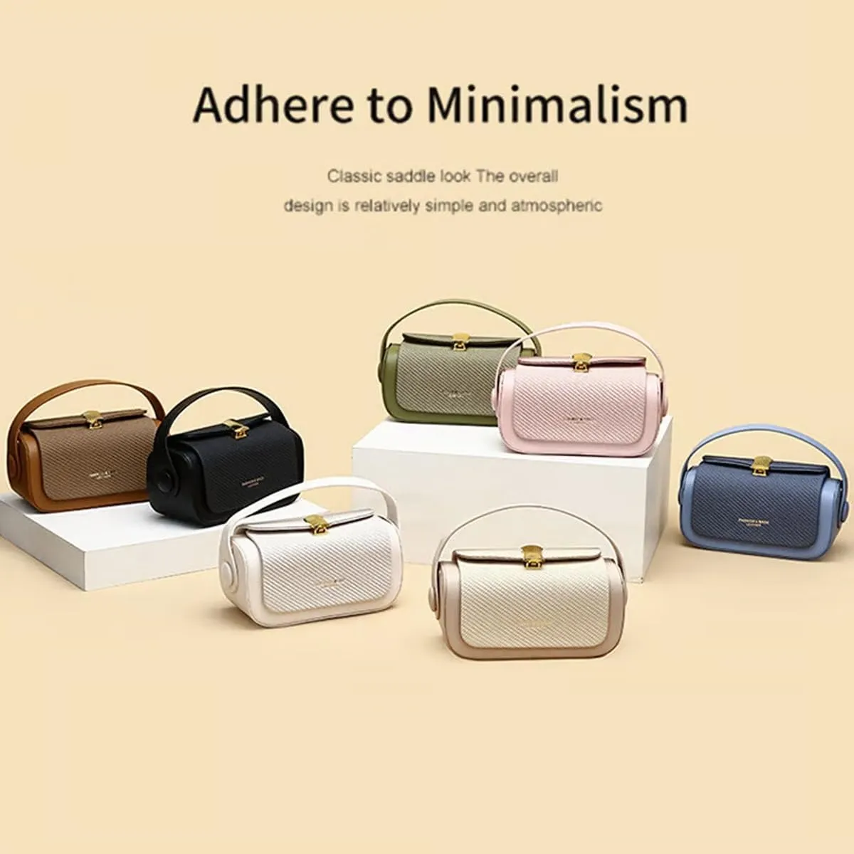 Colorful Fabric Flap Crossbody Bag for Women,Small Elegant Leather Top Handle Purses Mini Shoulder Travel Purse