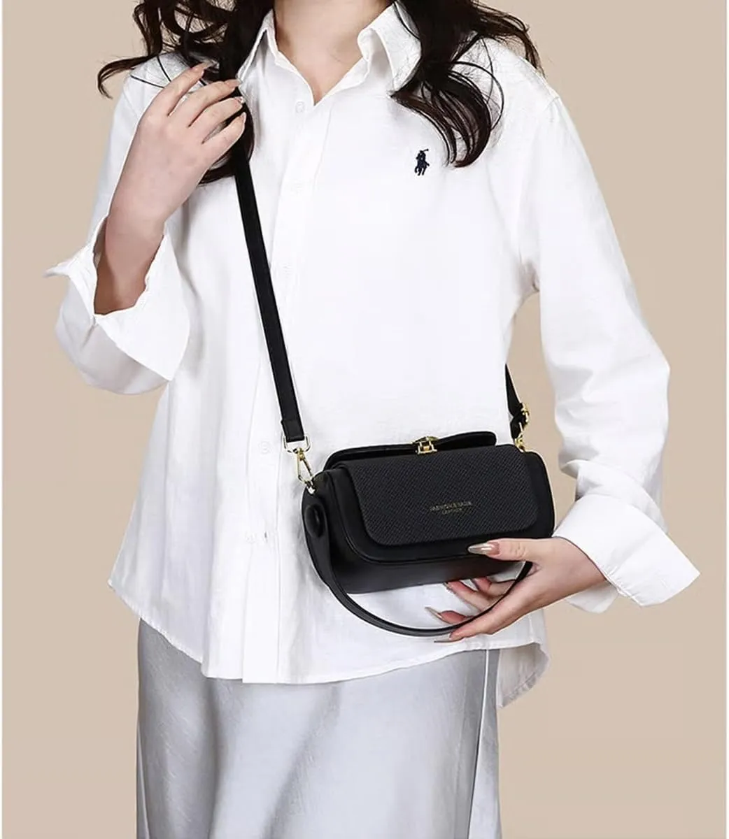 Colorful Fabric Flap Crossbody Bag for Women,Small Elegant Leather Top Handle Purses Mini Shoulder Travel Purse