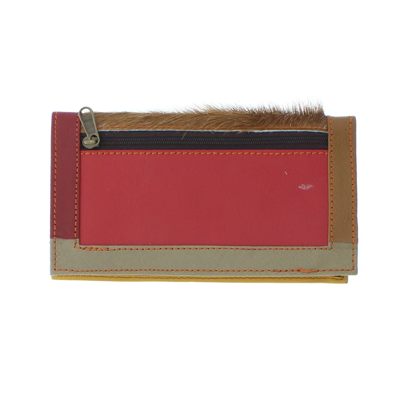 Colourful Animal Print Purse In Recycled Leather 10