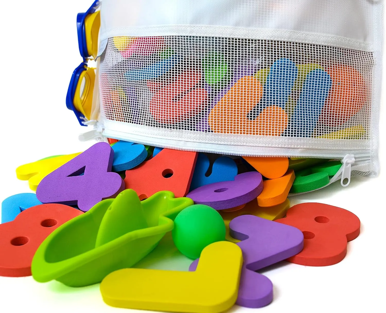 Comfylife Mesh Bath Toy Holder Organizer – The Perfect Corner Bathtub Toy Storage & Bathroom or Shower Caddy – This Multi-use Net Bag Makes Baby Bath Toy Storage Easy – For Kids & Toddlers
