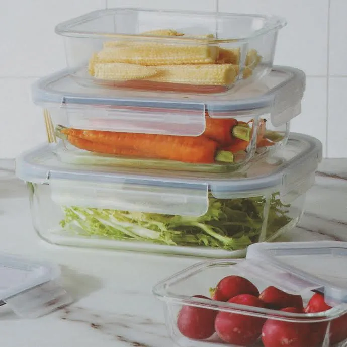 Continental Homeware Glass Lunch Box 370ml CH1063