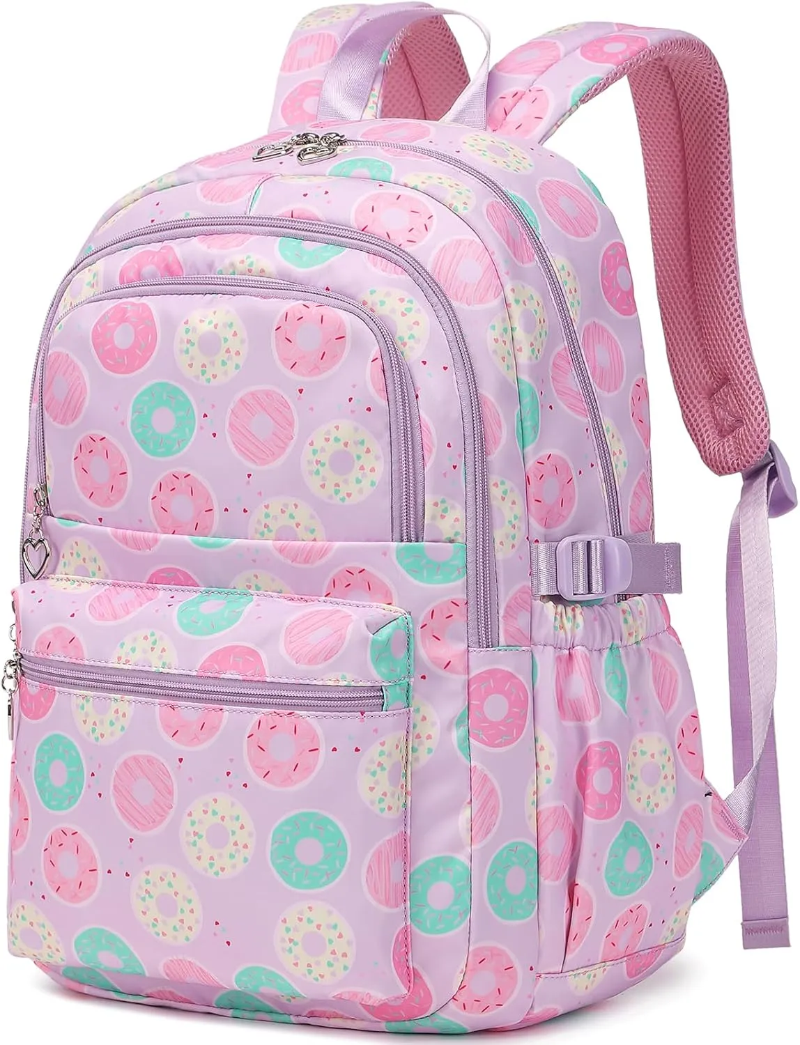 Createy Kids Backpack for Girls Backpack with Lunch Box Elementary Primary Middle School Bag Teens Bookbags Set