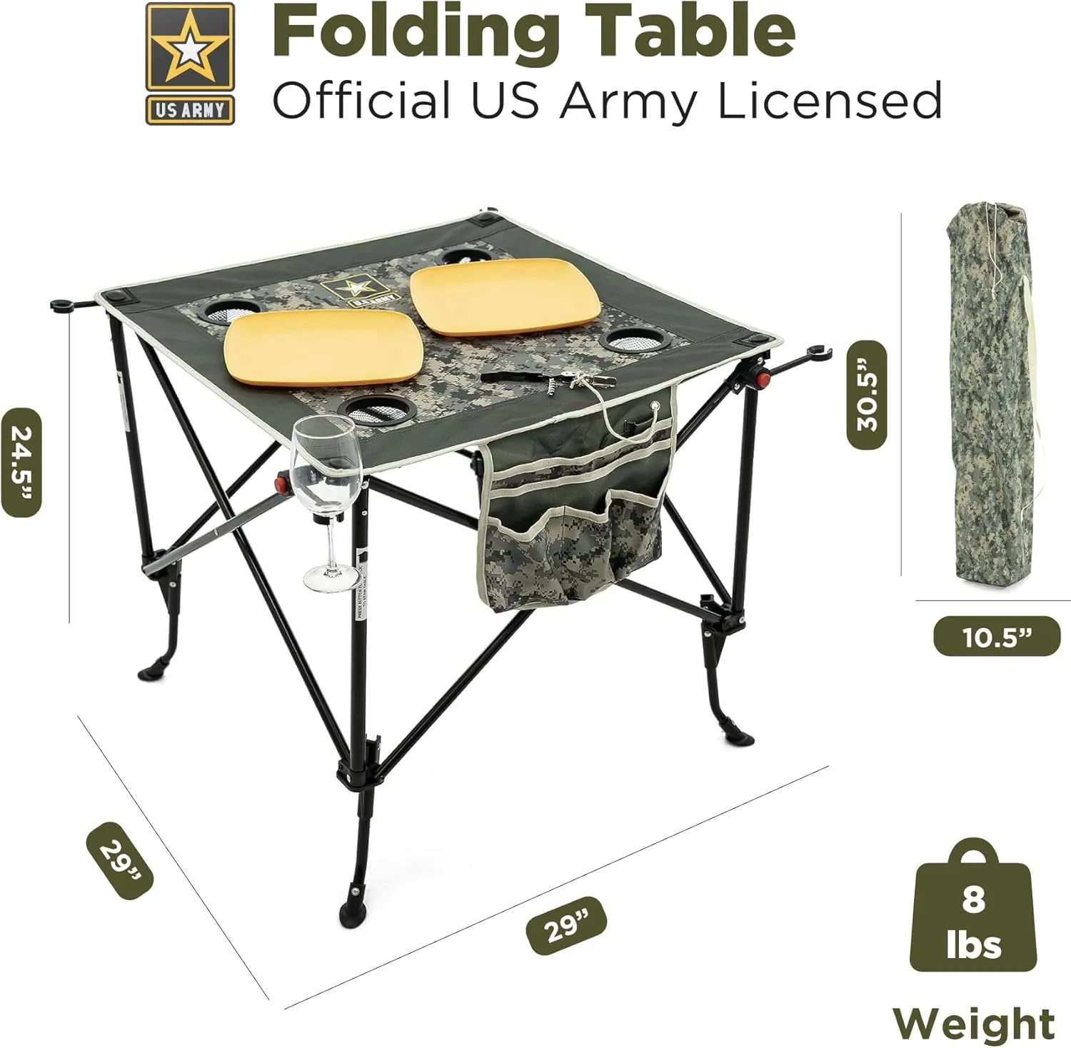 Creative Outdoor Folding Wine Table | Portable | Camping Beach Picnic & Patio