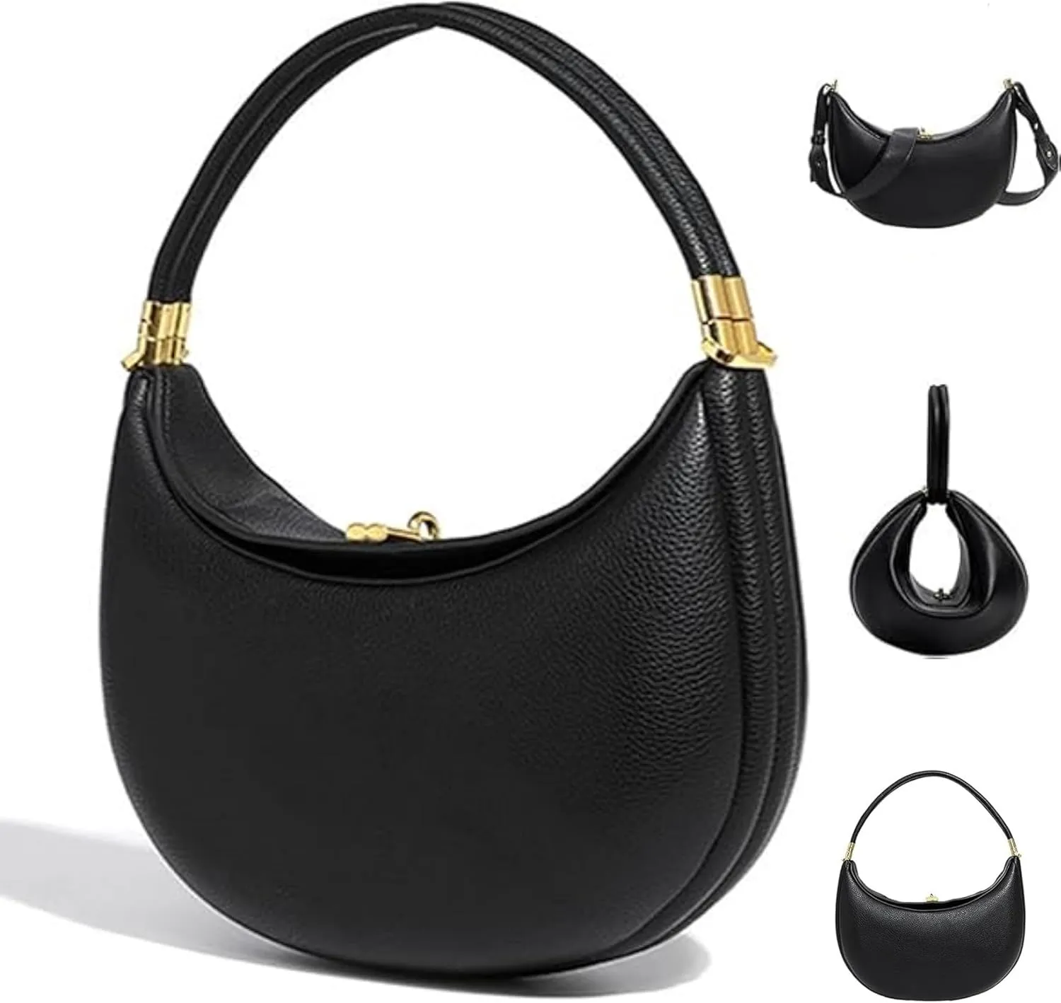 Crescent Crossbody Bags For Women, Bag 4 In 1 Cute Shoulder Bag, Half Moon Bag,Crescent Shoulder Bag