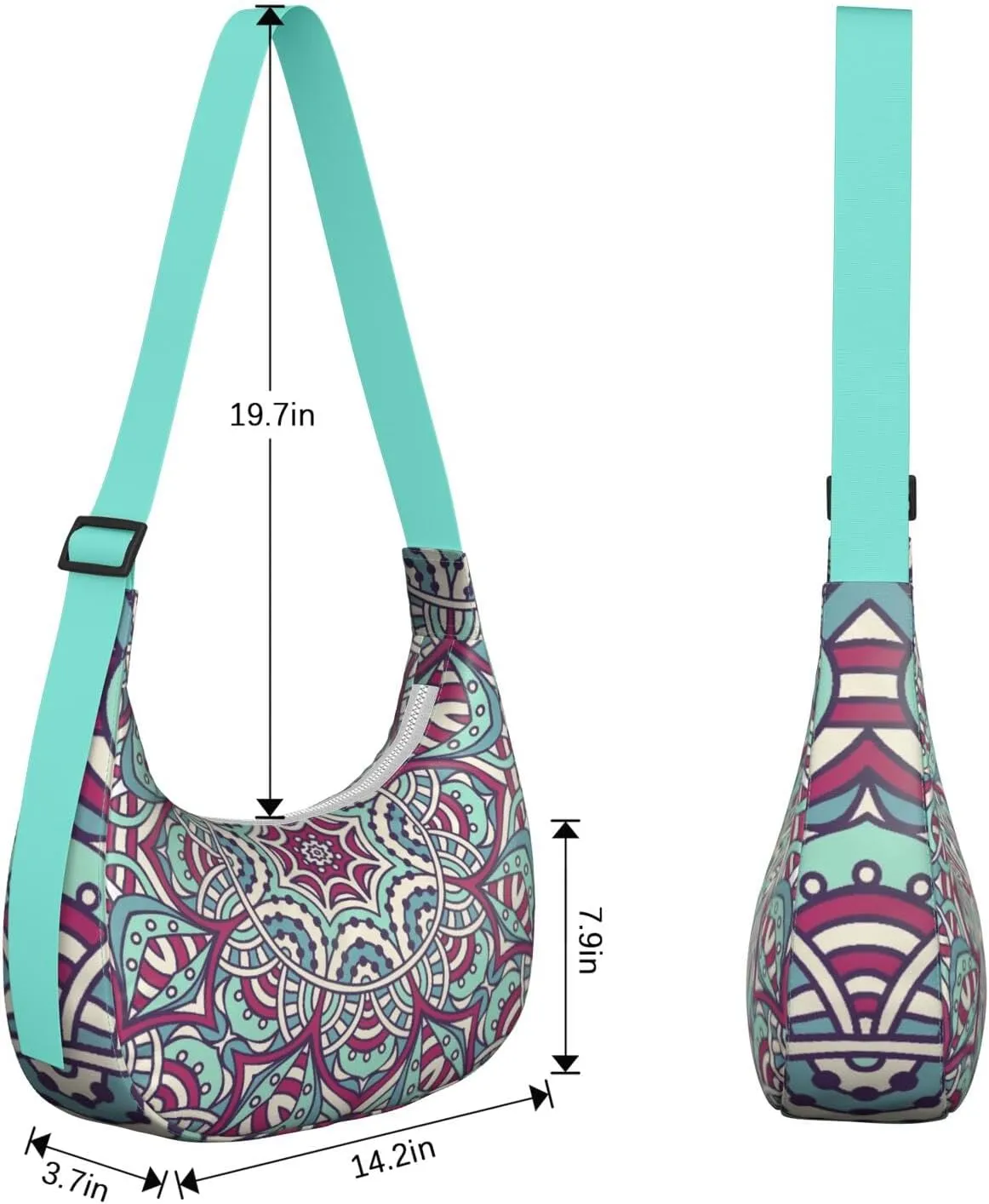 Crescent Shoulder Bag s for WomenTote Handbag Under the Arm Purses Mini Clutch Purse with Travel.