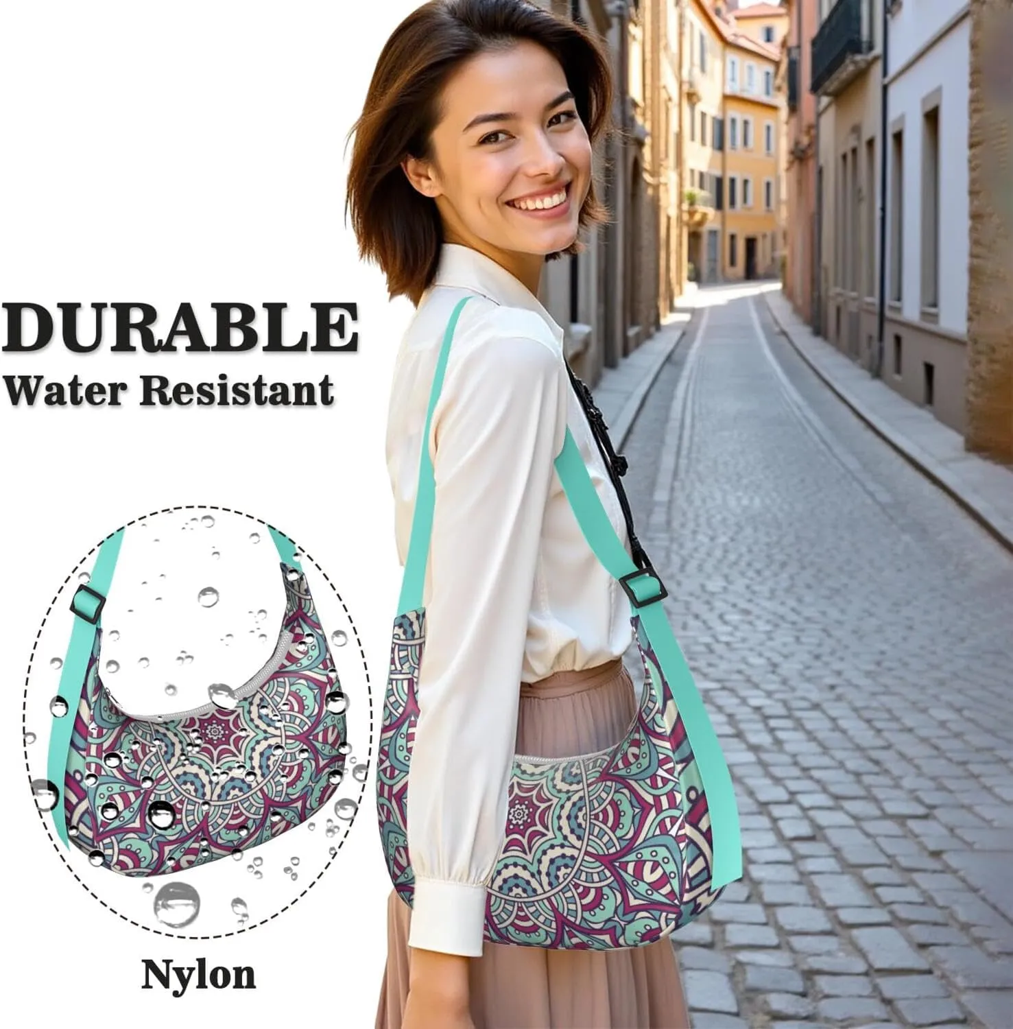 Crescent Shoulder Bag s for WomenTote Handbag Under the Arm Purses Mini Clutch Purse with Travel.