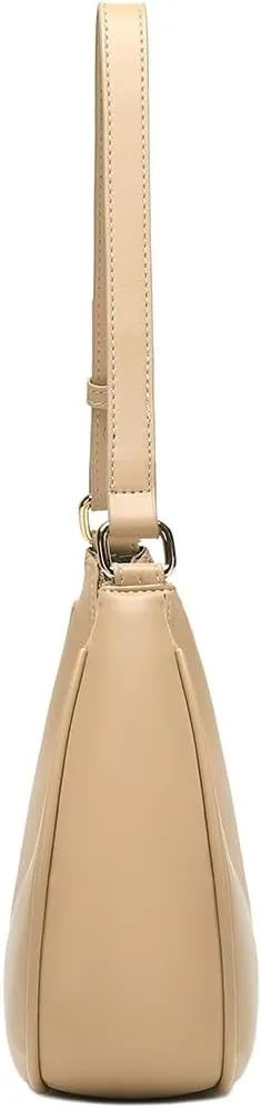 Crescent Shoulder Bags for Women Cute Hobo Tote Handbag Under the Arm Purses Mini Clutch Purse with Zipper Closure