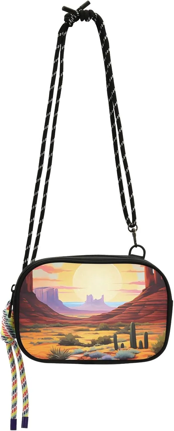 Crossbody Bag Beautiful Field and Sunrise Phone Purse Small Handbag