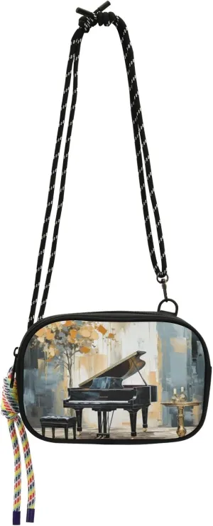 Crossbody Bag Piano on The Stage Phone Purse Small Handbag
