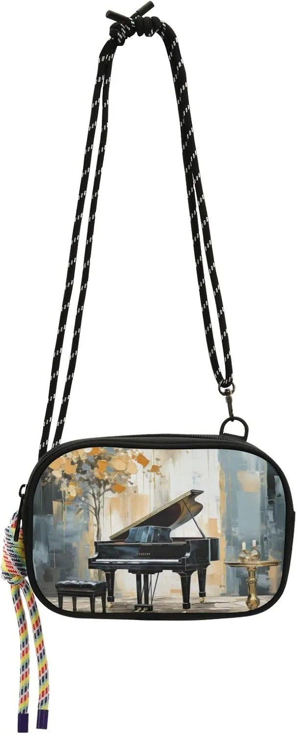 Crossbody Bag Piano on The Stage Phone Purse Small Handbag