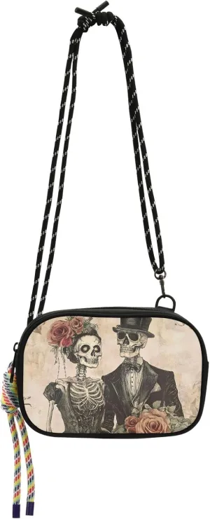Crossbody Bag Skeleton Couple Phone Purse Small Handbag