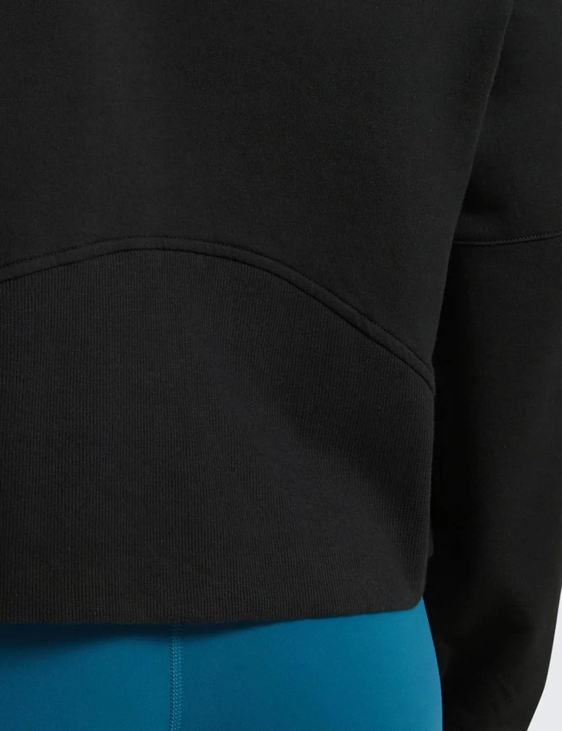 CRZ YOGA Womens Fleece Mock Neck Hoodie Oversized Pullover Long Sleeve Casual Workout Hooded Sweatshirts with Thumb Hole