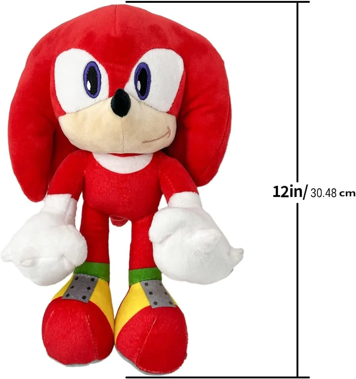 Cute Plush Toys Collection 12' Inch, Soft and Cuddly Stuffed Plush Toys for Adults and Kids Ages 3 and up, Great Gift for Birth Days and Special Occasions (Knuckles)