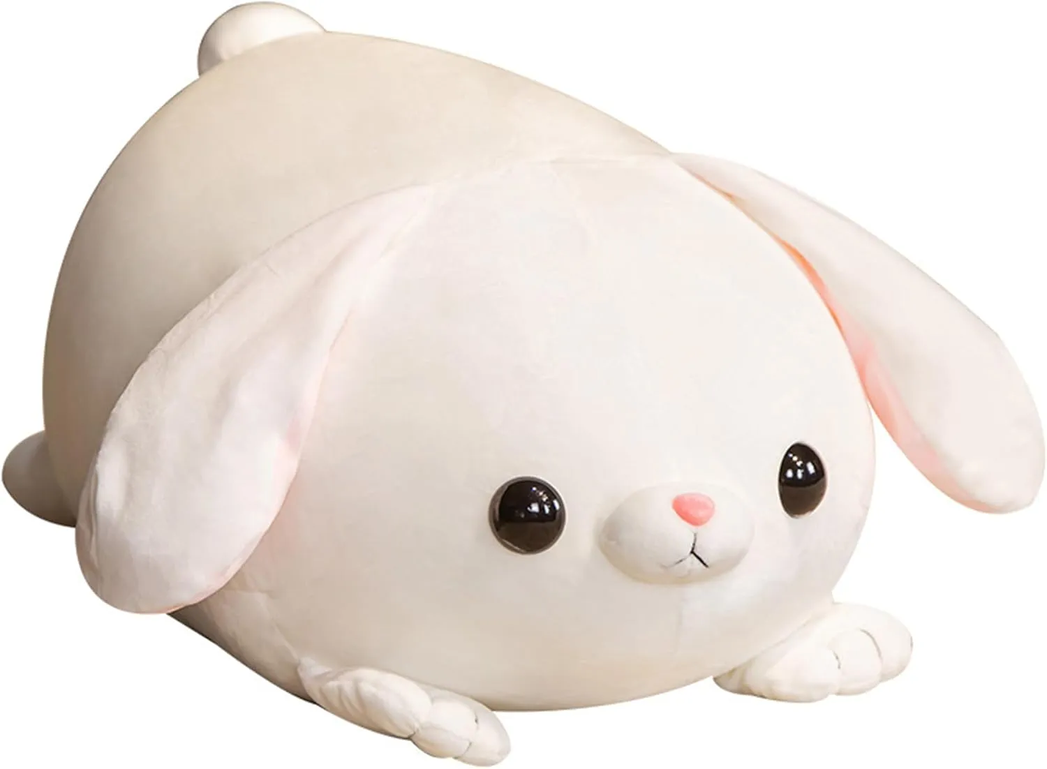 Cute White Rabbit Plush Toy - Big Eared Rabbit Pillow, Children's Birthday or, Home Decoration (55CM=21.6IN)