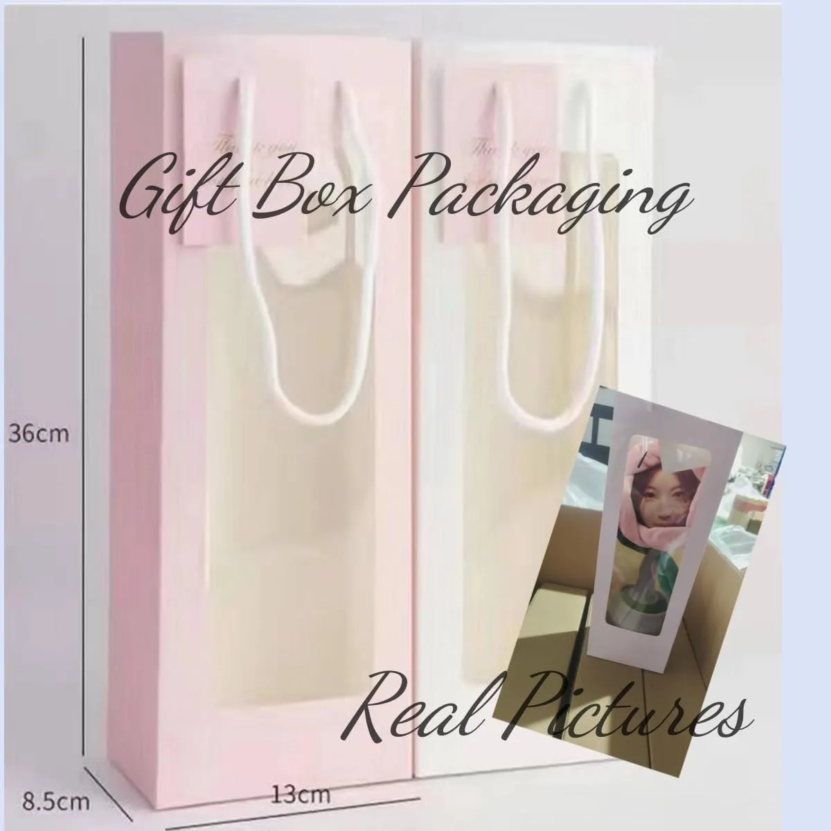 Dancing Flower with Custom Face,Personalized Photo UV Printed with Voice Recording,Repeats What You Say,Interactive Gifts for Friends Birthday Festival (Light Pink)