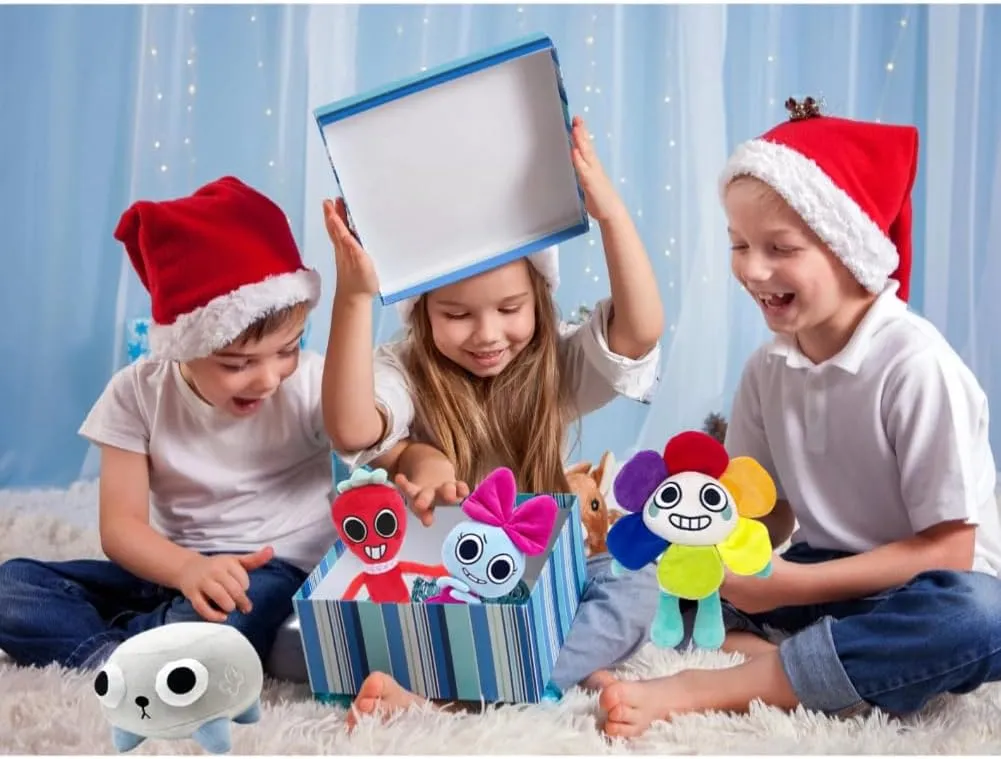 Dandy's World Plush, 9.4 Inch Pebble Dandys World Plushies Toys, Soft Stuffed Figure Doll for Fans, Stuffed Horror Game Figure Toy for Kids Boys Girls and Adult