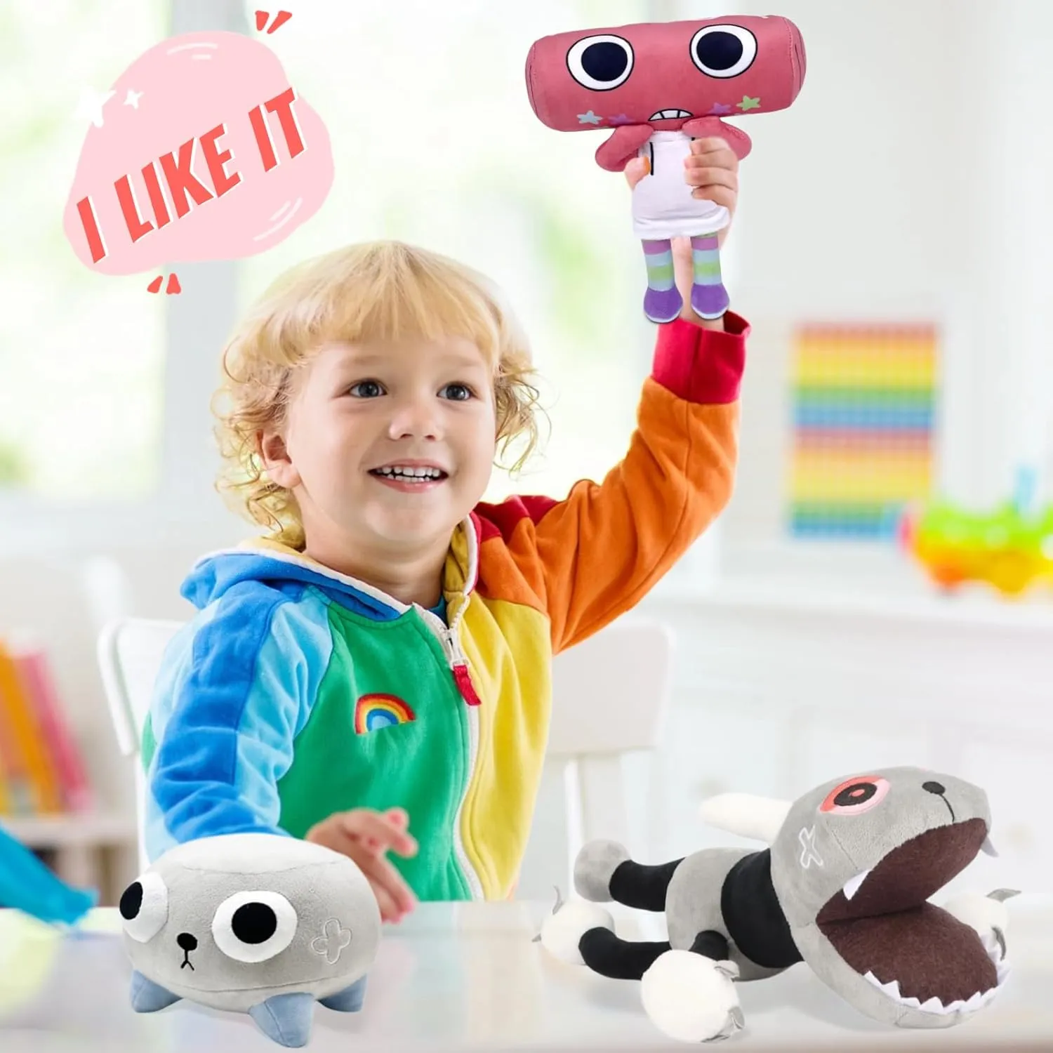 Dandy's World Plush, 9.4 Inch Pebble Dandys World Plushies Toys, Soft Stuffed Figure Doll for Fans, Stuffed Horror Game Figure Toy for Kids Boys Girls and Adult