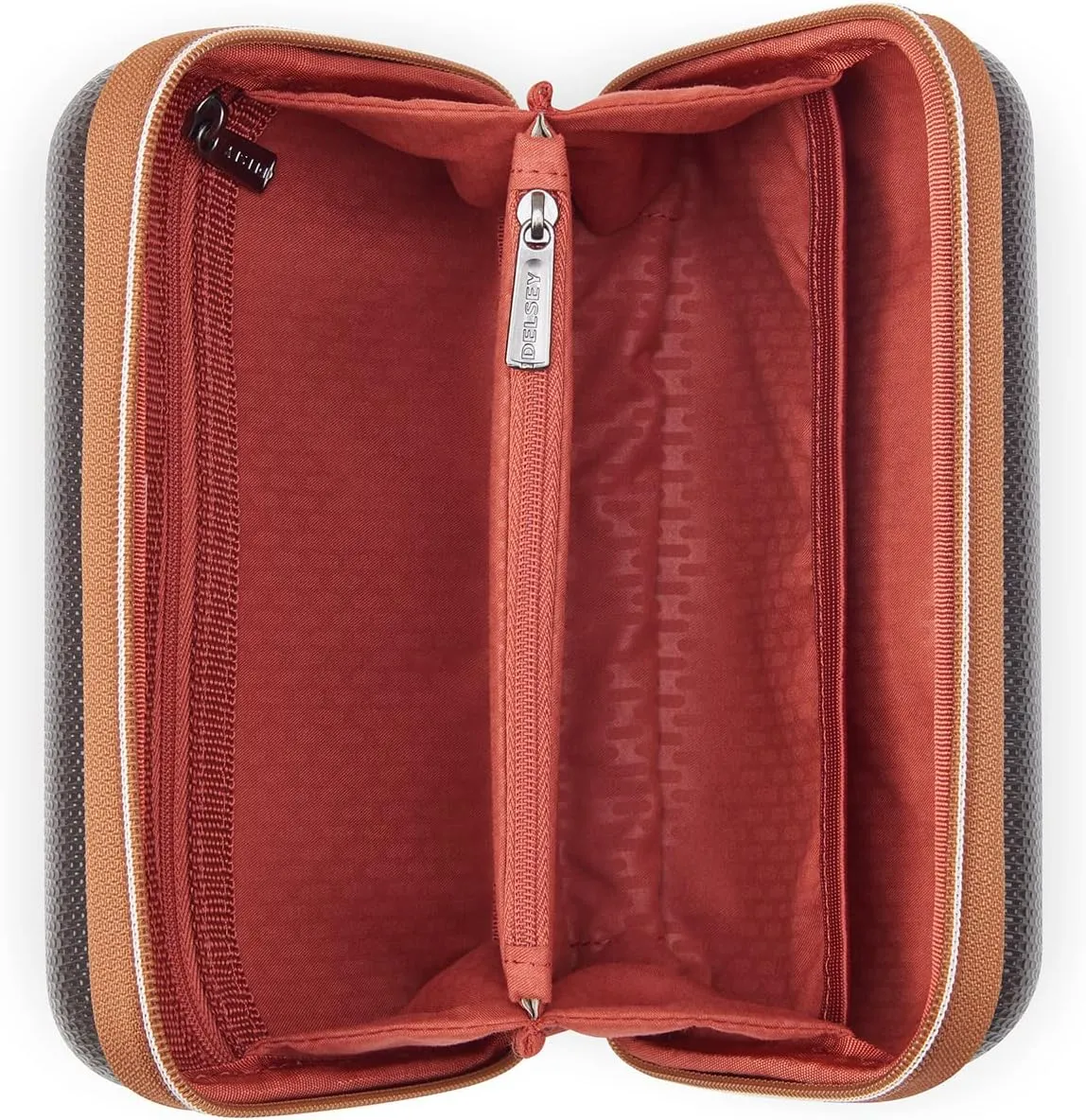 DELSEY PARIS Chatelet Air 2.0 Hardside Luggage with Spinner Wheels, Chocolate Brown, 3 Piece Set (20/28/Crossbody)