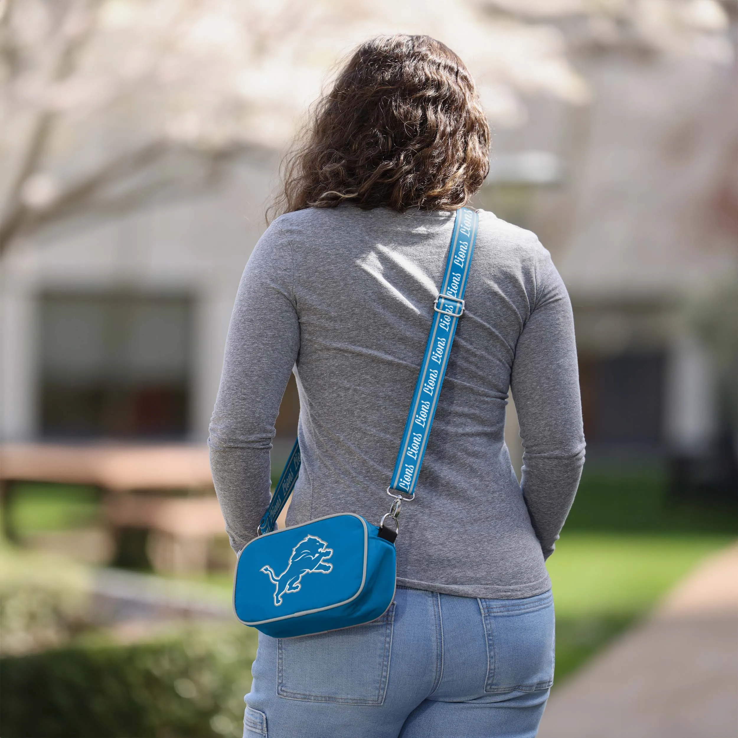 Detroit Lions Team Logo Crossbody Bag