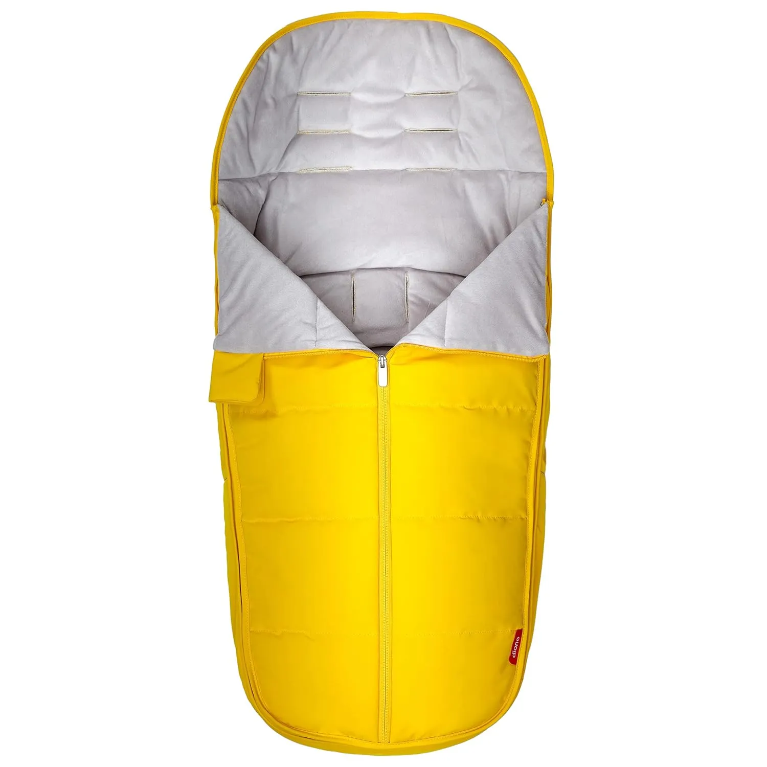 Diono All Weather Stroller Footmuff, Universal Fit from Baby to Toddler with Cozy Super Soft Padding, Weatherproof, Water Resistant Lining, Yellow Sulphur