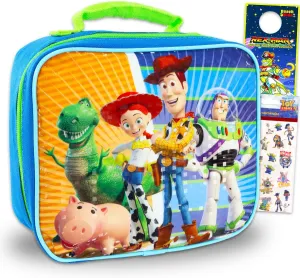 Disney Buzz Lightyear Lunch Box Set - Bundle with Buzz and Woody Lunch Bag for Boys Girls Kids, Toy Story Stickers, More | Toy Story Buzz Lightyear School Supplies