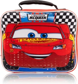 Disney Cars Lunch Box for Kids | Lightning McQueen Insulated Lunch Bag Lunch Box for Boys, Girls, Unisex, Toddlers| Lightning McQueen Red Reusable Lunchbox