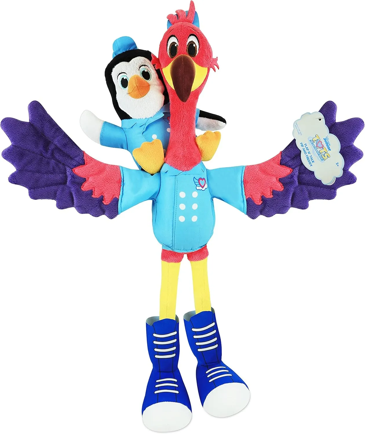 Disney Junior T.O.T.S. Pip & Freddy 20-inch Large Plush Stuffed Animal, Kids Toys for Ages 3 Up, Amazon Exclusive by Just Play