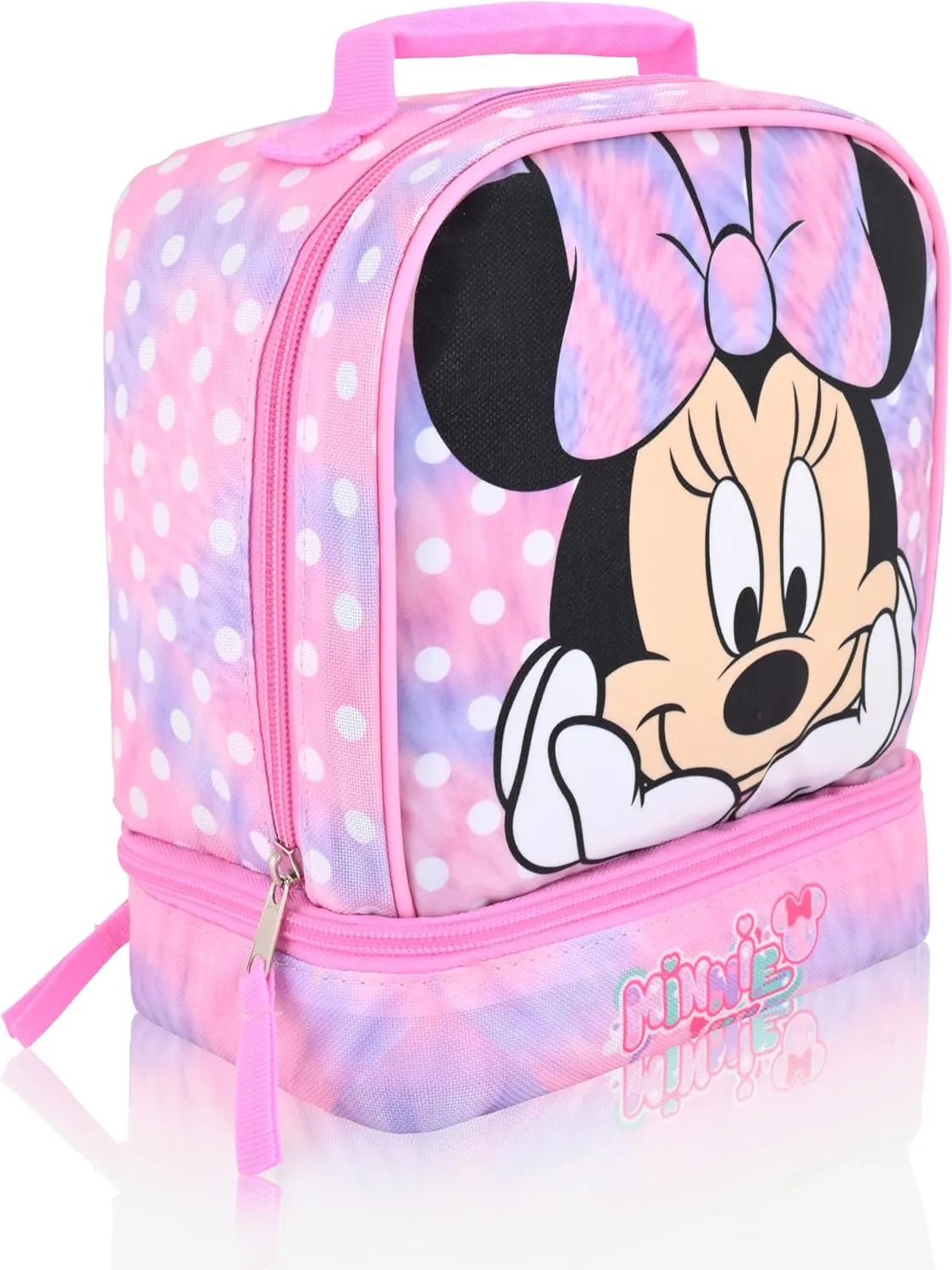 Disney Minnie Mouse Lunch Box for Kids | Insulated Lunch Bag Lunch Box for Girls, Boys, Unisex | Minnie Mouse Pink Reusable Lunchbox