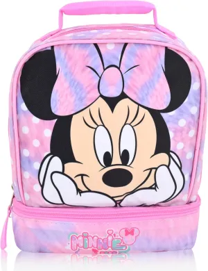 Disney Minnie Mouse Lunch Box for Kids | Insulated Lunch Bag Lunch Box for Girls, Boys, Unisex | Minnie Mouse Pink Reusable Lunchbox