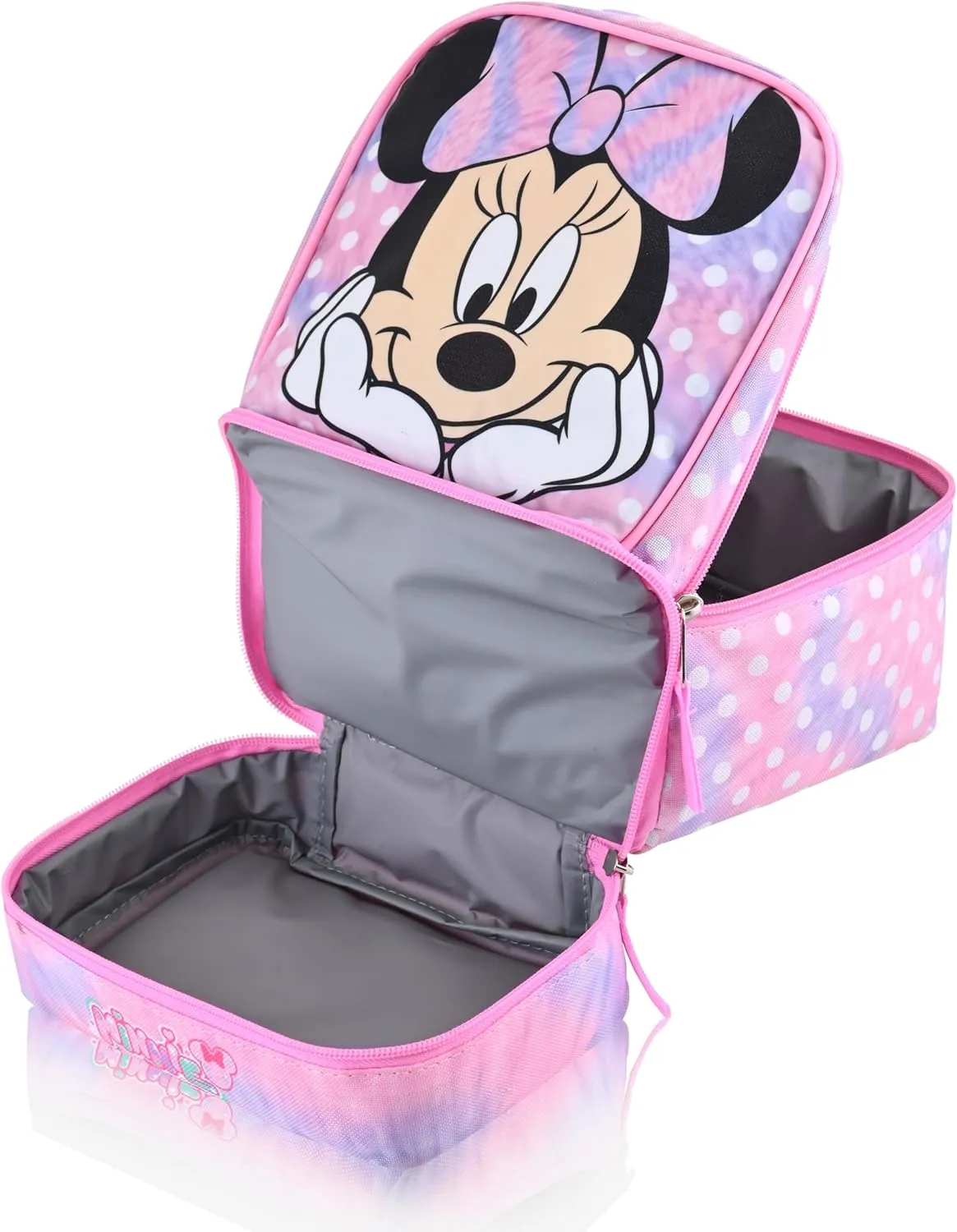 Disney Minnie Mouse Lunch Box for Kids | Insulated Lunch Bag Lunch Box for Girls, Boys, Unisex | Minnie Mouse Pink Reusable Lunchbox