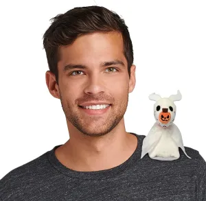 Disney Store Official Nightmare Before Christmas Plushies - Zero Plush Magnetic Shoulder Light-Up Plush – Small 8-Inch Shoulder Buddies Plush Toys - Stuffed Dog for Kids