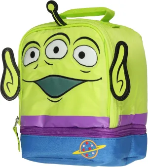 Disney Toy Story Lunch Box | Alien Lunch Bag Design with 3D Ears Insulated Dual Compartment Insulated Lunch Tote