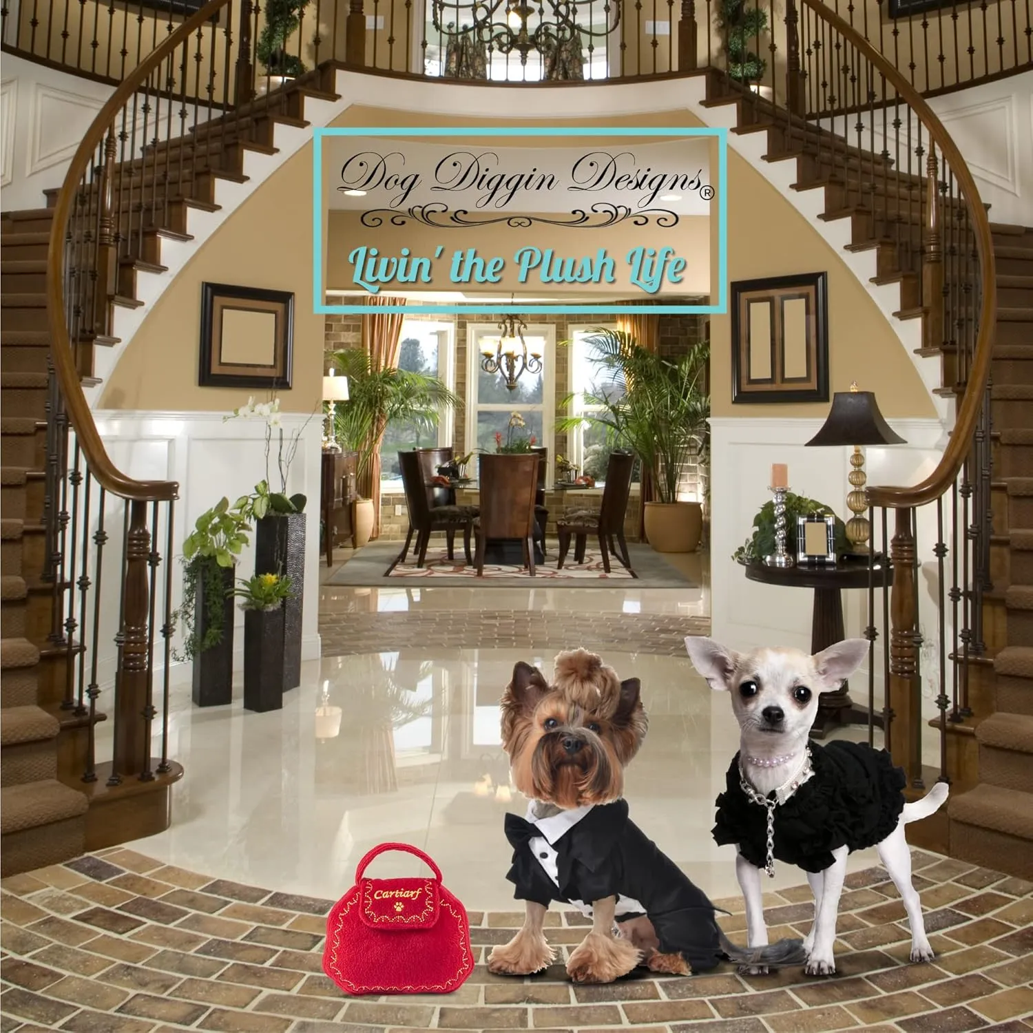 Dog Diggin Designs Runway Pup Collection | Unique Squeaky Parody Plush Dog Toys – Haute Couture Purses & Handbags