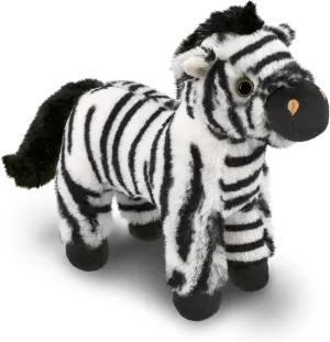 DolliBu Plush Zebra Stuffed Animal - Soft Huggable Wild Zebra, Adorable Playtime Zoo Zebra Plush, Cute Wildlife Safari Cuddle GIF for Kids and Adults - 9 Inch