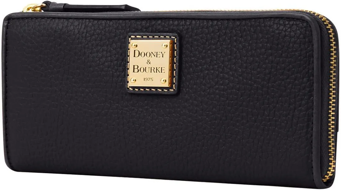 Dooney & Bourke Handbag, Pebble Grain Zip Clutch Wallet