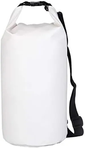 Dry Bag Waterproof Backpack 2L-100L - Floating Dry Sack for Swimming, Beach, Kayaking (Multiple Colors/Sizes) - PVC Coated Marine-Grade Protection (White, 60L)