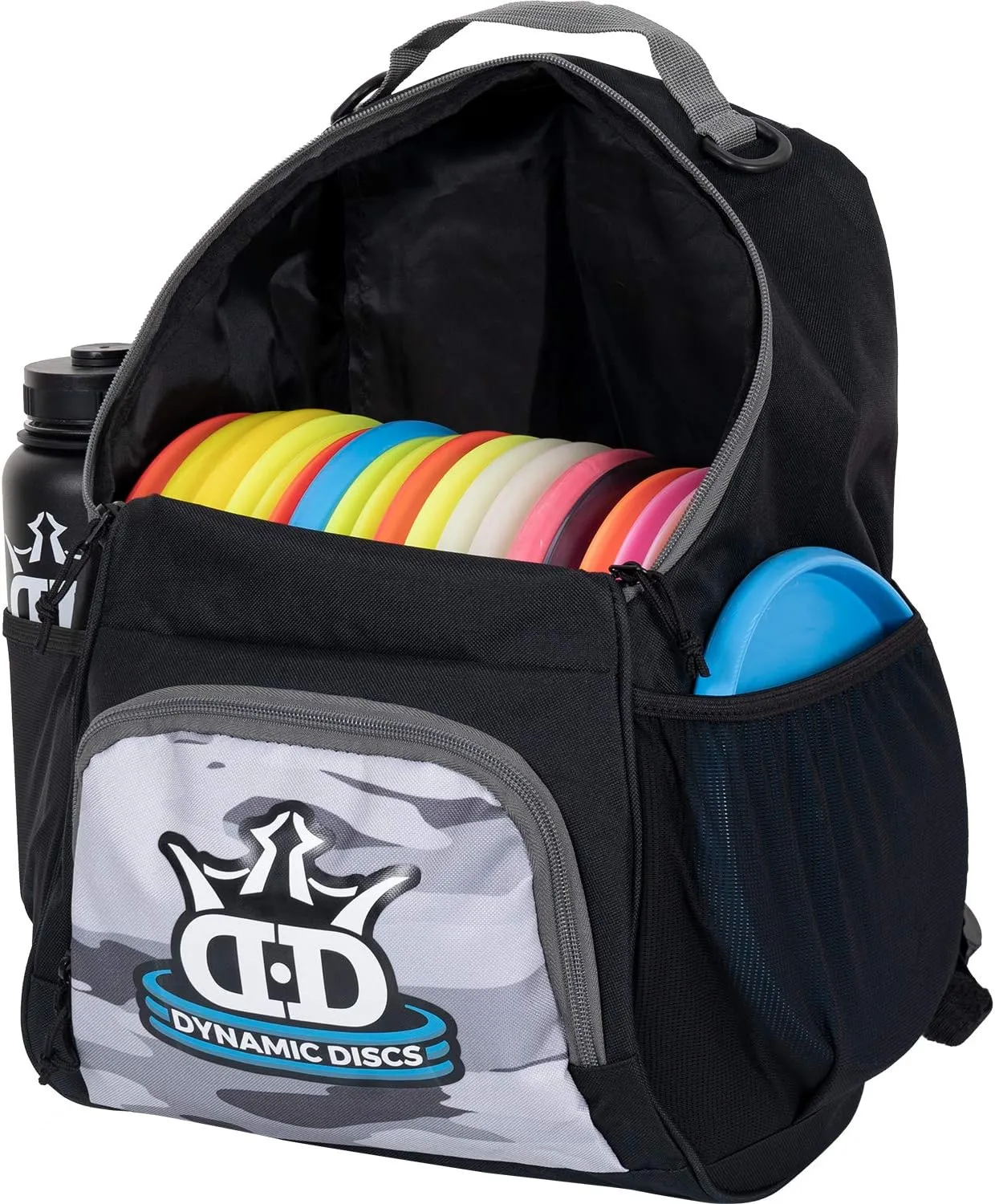 Dynamic Discs Cadet Disc Golf Bag - 17  Discs Capacity - Beginner Disc Golf Accessories for Men - USA Business & Support - Includes Accessories Pouch & Water Bottle Holder - Lightweight & Durable