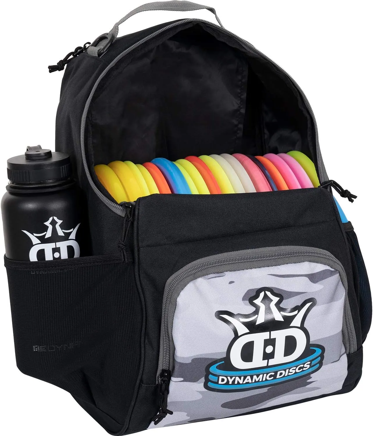 Dynamic Discs Cadet Disc Golf Bag - 17  Discs Capacity - Beginner Disc Golf Accessories for Men - USA Business & Support - Includes Accessories Pouch & Water Bottle Holder - Lightweight & Durable