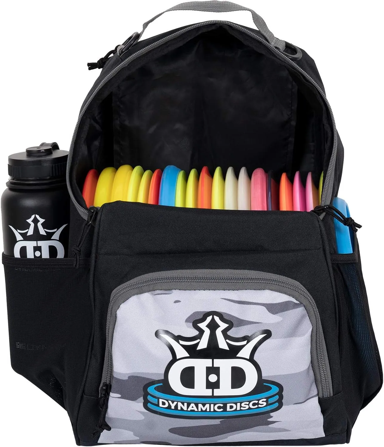 Dynamic Discs Cadet Disc Golf Bag - 17  Discs Capacity - Beginner Disc Golf Accessories for Men - USA Business & Support - Includes Accessories Pouch & Water Bottle Holder - Lightweight & Durable