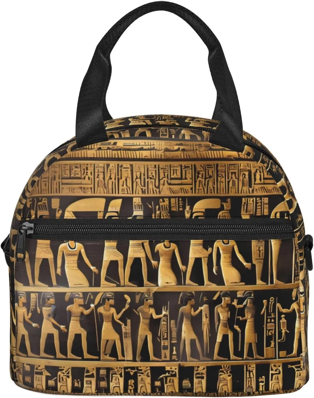 Egypts Hieroglyphics Insulated Lunch Bag Lunch Box For Women Men Reusable Tote For Office Gym Outings