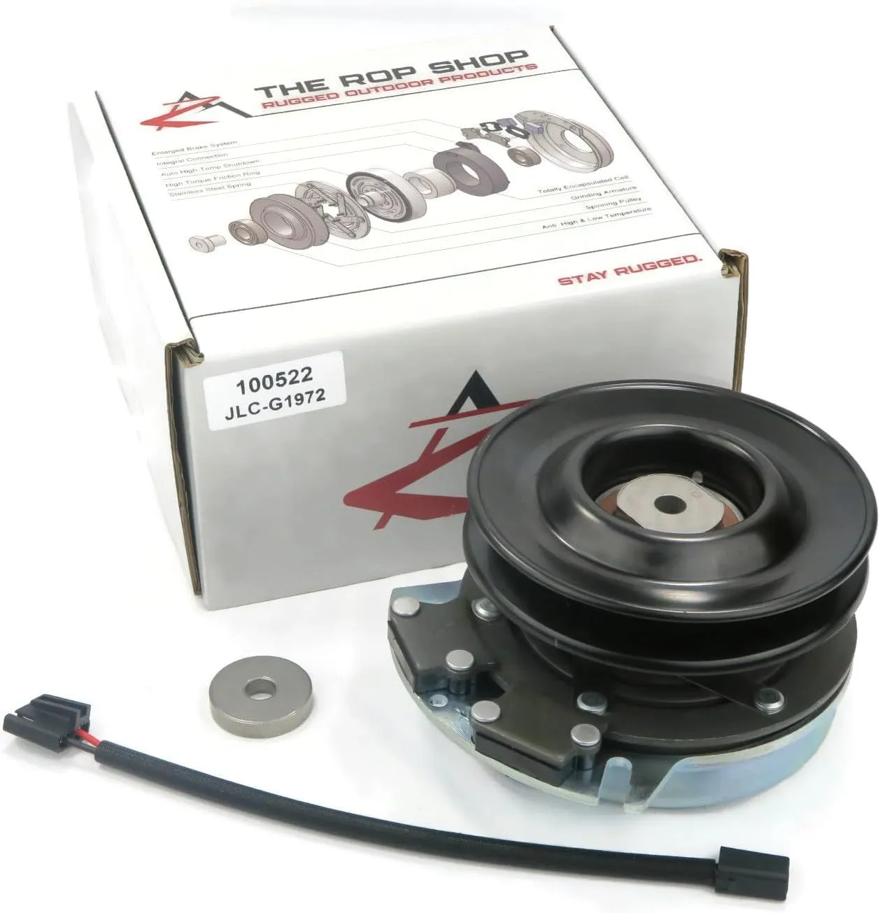 Electric PTO Clutch Replaces Warner 5219-107, 5219107 - Lawn Mower Engine Motor