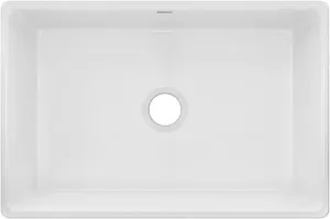 Elkay Fireclay SWUF28179WH- 29-7/8" x 19-3/4" x 10-1/16", Single Bowl Farmhouse Sink, White