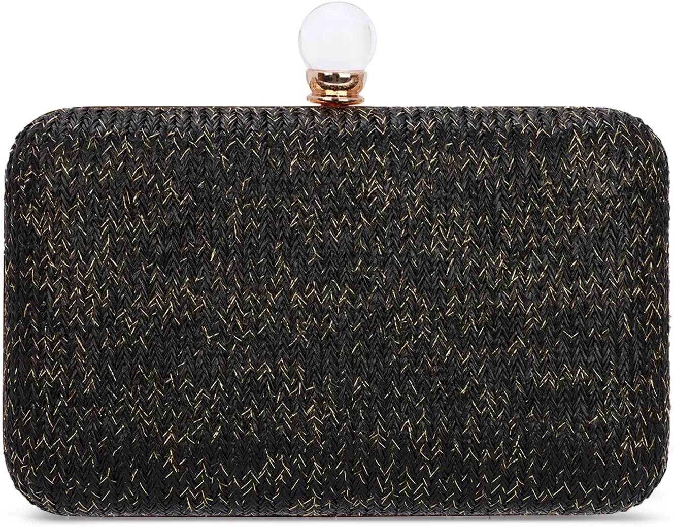 Emprier Straw Clutch Purse for Women Raffia Crossbody Handbags Summer Woven Purses Envelope Handbag