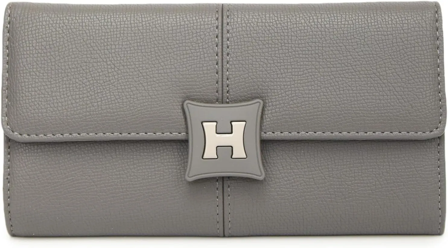 Eslcorri Women Wallet Purse Small PU Leather Clutch Purse Slim Cash Envelop Wallet with Card Holder and Zip Coin Pocket Cute Ladies Mini Phone Purse Elegant Coin Purse Handbag, Gift to Wife Mom -Grey