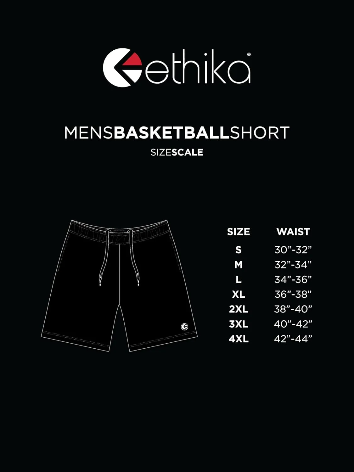 Ethika Mens Long Basketball Short | Fat Cap