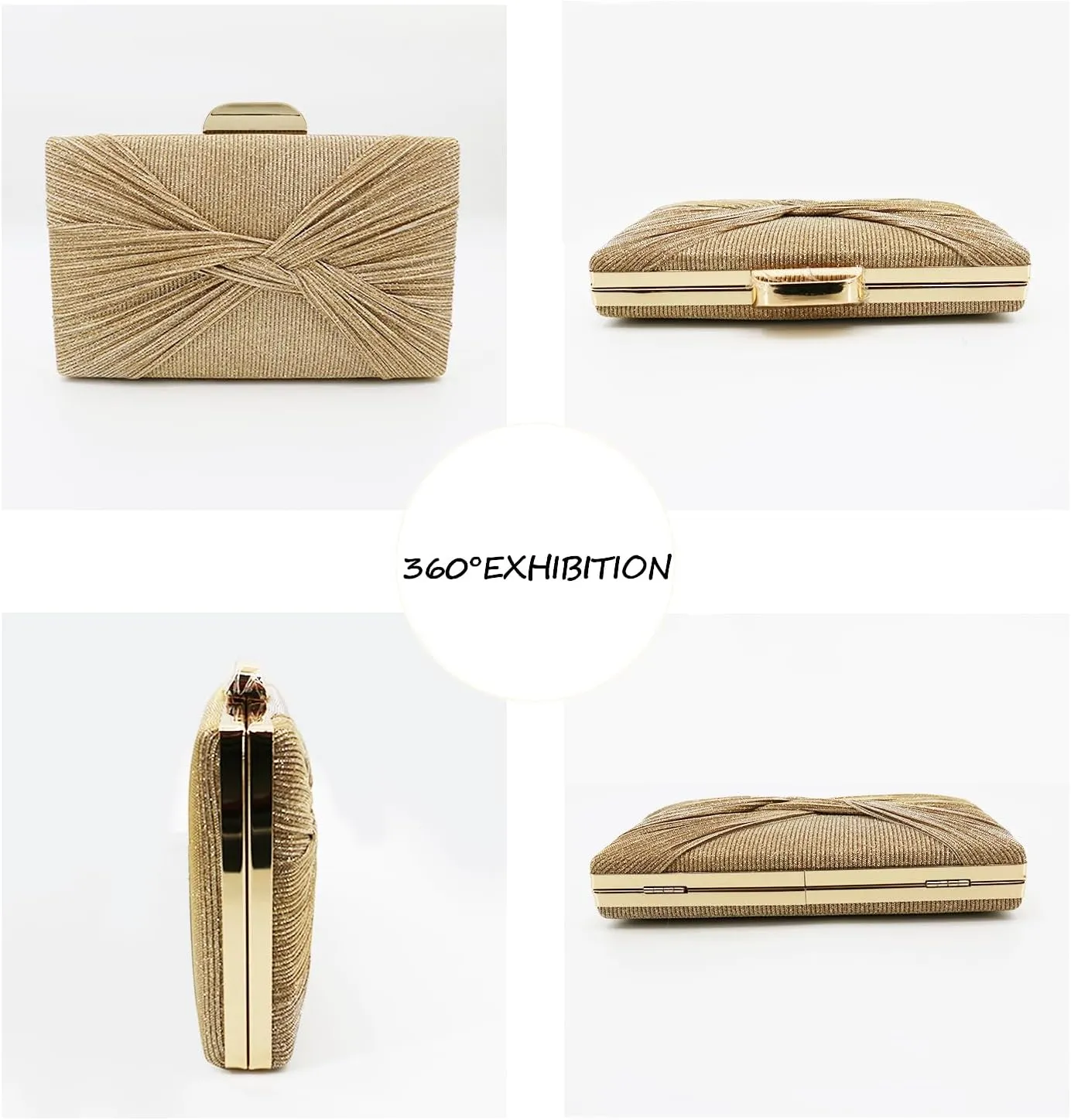 Evening Clutch Purses - Women's Evening Bag Party Purses Handbag for Cocktail/Prom/Party/Wedding/Formal